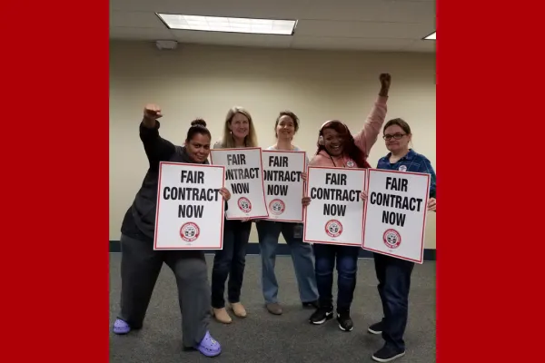 1036 members holding fair contract now signs 