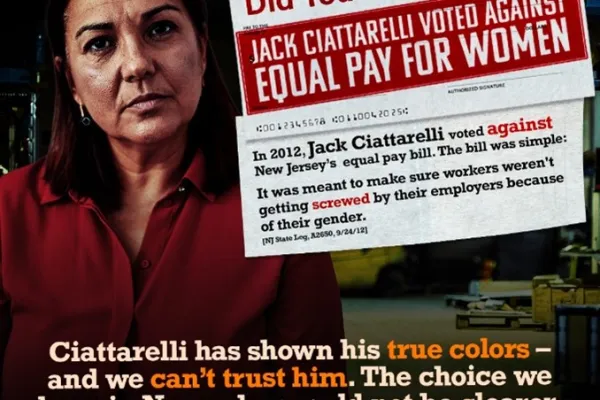 Ciattarelli Votes Against Equal Pay