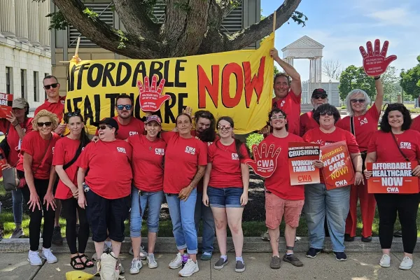 MEMBERS AT RALLY