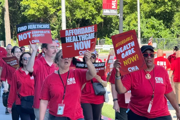 CWAers Demonstrate at SHBC Meeting