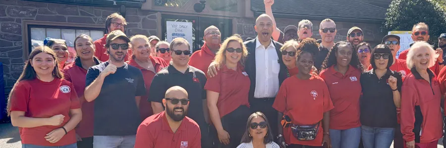 CWA Activists with Senator Cory Booker