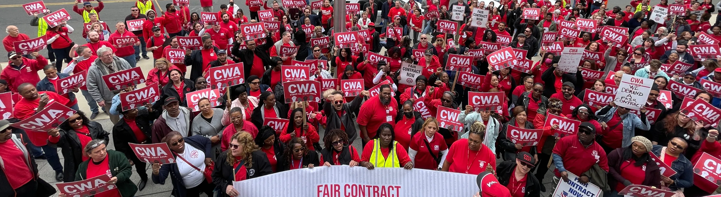 CWA Members at Rally