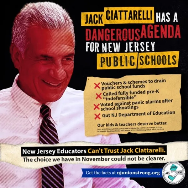 Ciattarelli Attacks Public Schools
